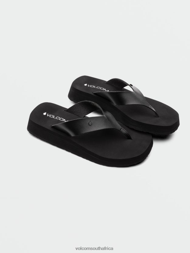 Z0ZR08987 Black Women Not Ur Moms Platform Sandals Volcom Footwear - Image 1