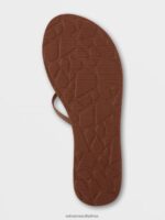 Z0ZR08988 Cognac Women New School II Sandals Volcom Footwear - Image 3