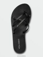 Z0ZR08996 Black Out Women New School II Sandals Volcom Footwear - Image 4