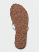 Z0ZR08999 White Women New School II Sandals Volcom Footwear - Image 2