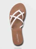 Z0ZR08999 White Women New School II Sandals Volcom Footwear - Image 4