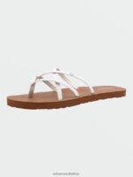 Z0ZR08999 White Women New School II Sandals Volcom Footwear - Image 7