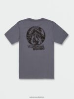 Z0ZR0899 Dark Slate Men Utah Short Sleeve Tee Volcom Clothing - Image 2